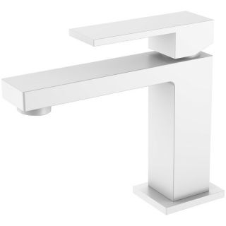 Смеситель для раковины Boheme Qubic 471-MW белый матовый